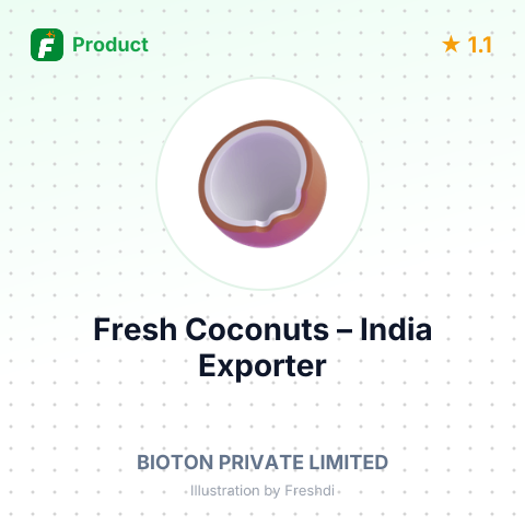 Fresh Coconuts – summary card, no photo uploaded yet