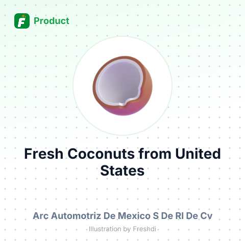 Fresh Coconuts – summary card, no photo uploaded yet