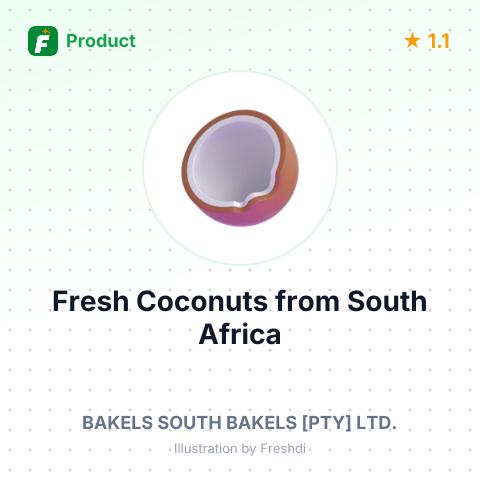 Fresh Coconuts – summary card, no photo uploaded yet