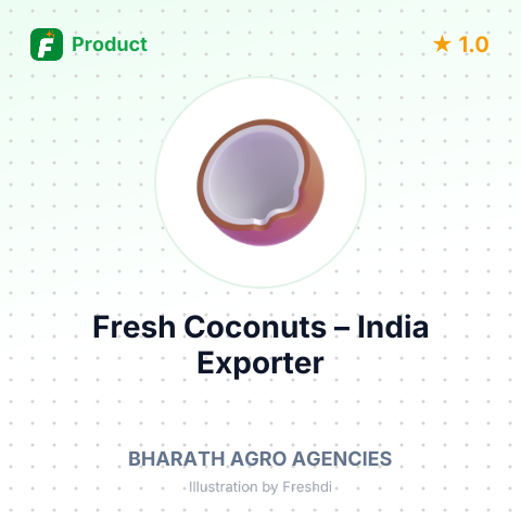 Fresh Coconuts – summary card, no photo uploaded yet