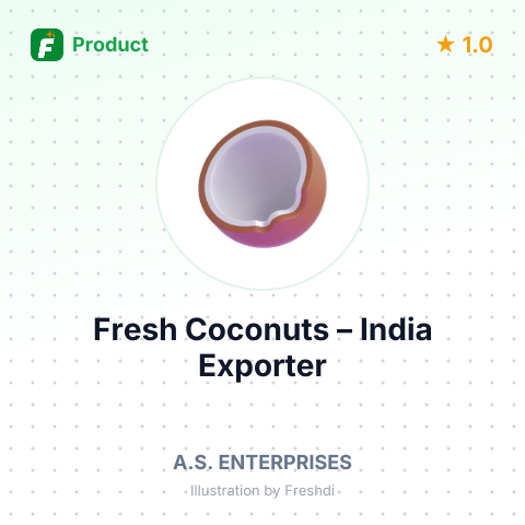Fresh Coconuts – summary card, no photo uploaded yet