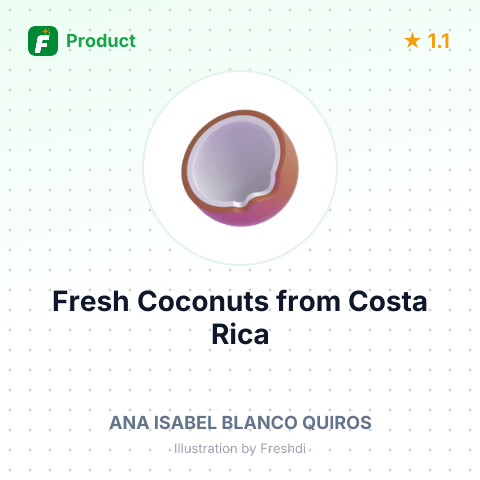 Fresh Coconuts – summary card, no photo uploaded yet
