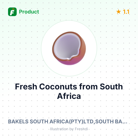 Fresh Coconuts – summary card, no photo uploaded yet