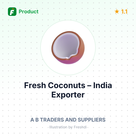 Fresh Coconuts – summary card, no photo uploaded yet