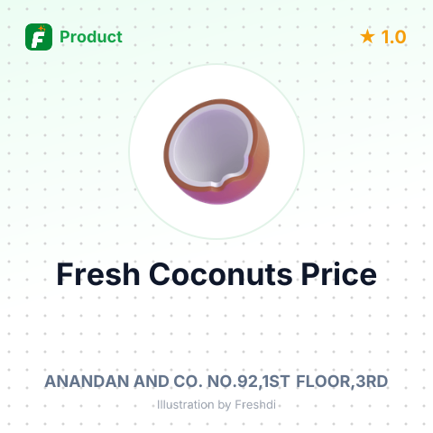 Fresh Coconuts without Husk – summary card, no photo uploaded yet
