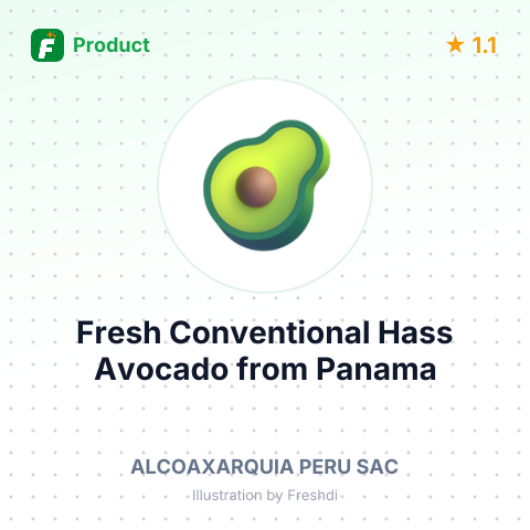 Fresh Conventional Hass Avocado – product summary card, no photo uploaded yet