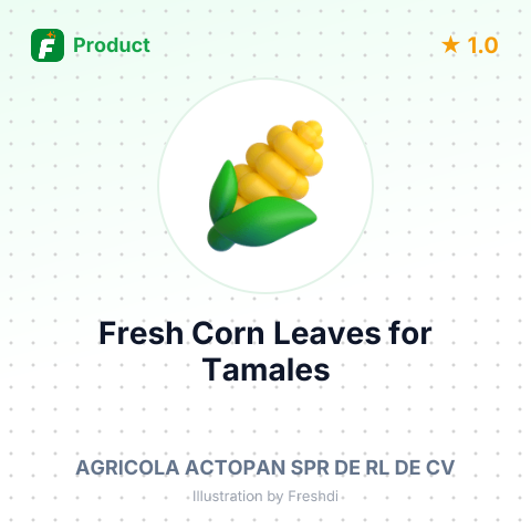 Fresh Corn Leaves for Tamales – summary card, no photo uploaded yet