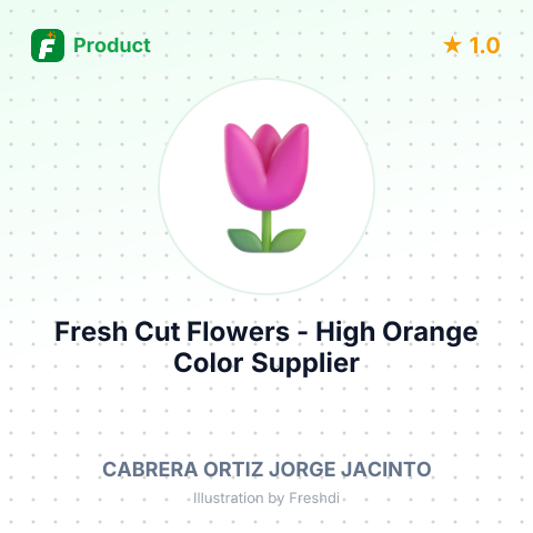 Fresh Cut Flowers - High Orange Color – summary card, no photo uploaded yet