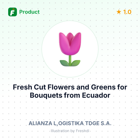 Fresh Cut Flowers and Greens for Bouquets – summary card, no photo uploaded yet