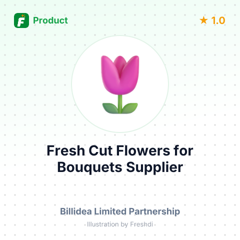 Fresh Cut Flowers for Bouquets – summary card, no photo uploaded yet