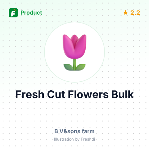 Fresh Cut Flowers for Bouquets – summary card, no photo uploaded yet