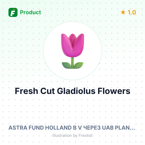 Fresh Cut Gladiolus Flowers – summary card, no photo uploaded yet