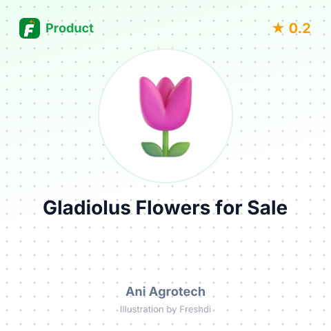 Fresh Cut Gladiolus Flowers – summary card, no photo uploaded yet