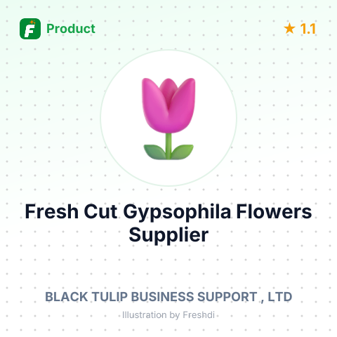 Fresh Cut Gypsophila Flowers – summary card, no photo uploaded yet
