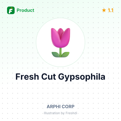 Fresh Cut Gypsophila – summary card, no photo uploaded yet