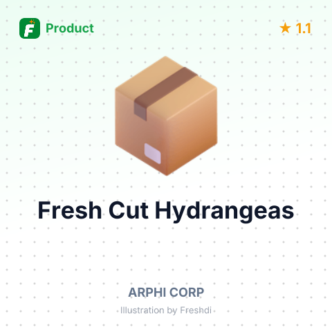 Fresh Cut Hydrangeas – summary card, no photo uploaded yet