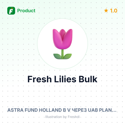 Fresh Cut Lilies – summary card, no photo uploaded yet