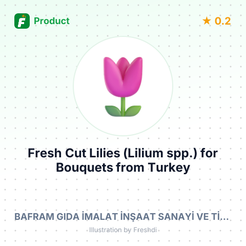Fresh Cut Lilies (Lilium spp.) for Bouquets – summary card, no photo uploaded yet