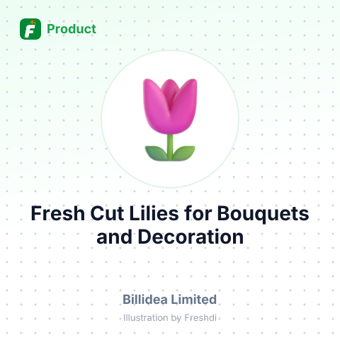 Fresh Cut Lilies (Lilium spp.) for Bouquets and Decoration – summary card, no photo uploaded yet
