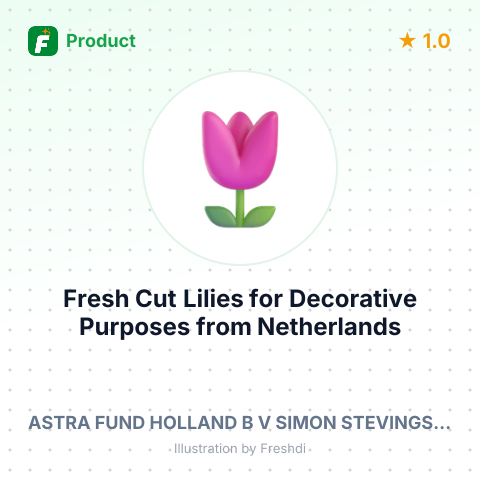 Fresh Cut Lilies for Decorative Purposes – summary card, no photo uploaded yet