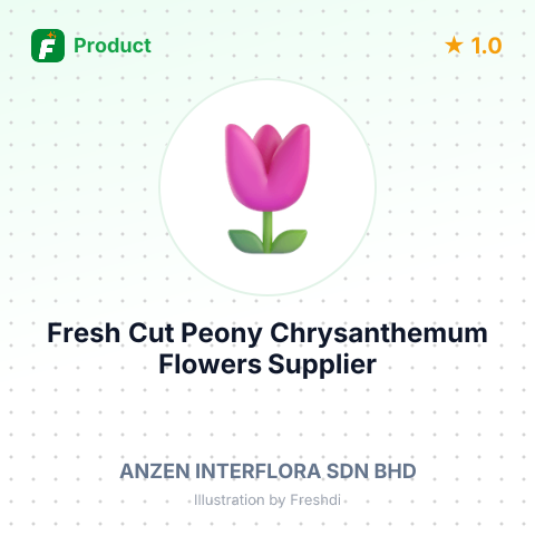 Fresh Cut Peony Chrysanthemum Flowers – summary card, no photo uploaded yet