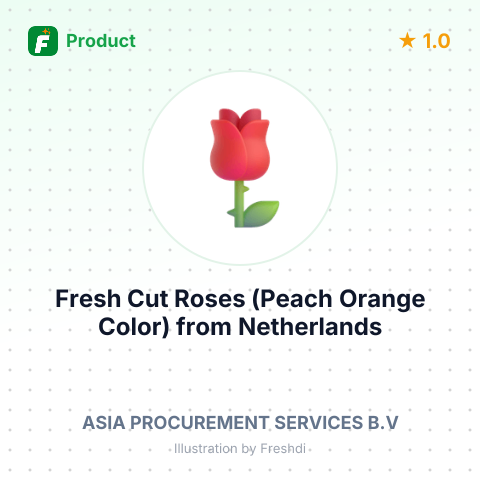 Fresh Cut Roses (Peach Orange Color) – summary card, no photo uploaded yet