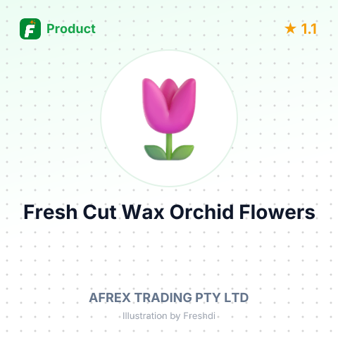 Fresh Cut Wax Orchid Flowers – summary card, no photo uploaded yet
