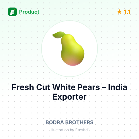 Fresh Cut White Pears – summary card, no photo uploaded yet