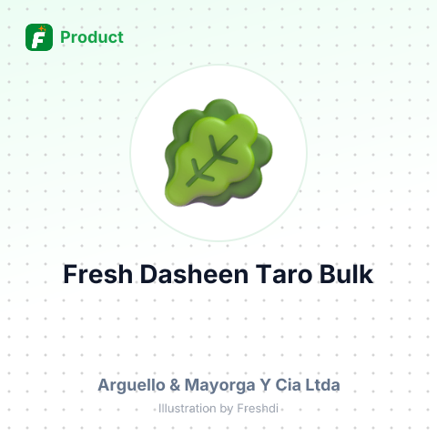 Fresh Dasheen Taro and Ginger – summary card, no photo uploaded yet