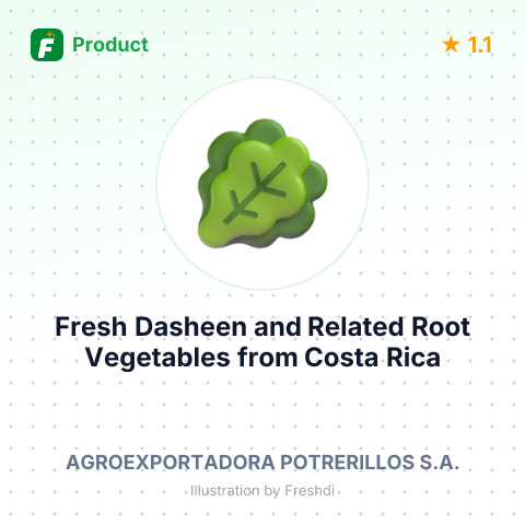 Fresh Dasheen and Related Root Vegetables – summary card, no photo uploaded yet