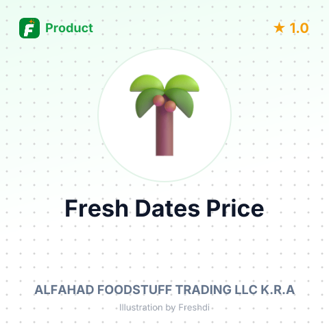 Fresh Dates – summary card, no photo uploaded yet