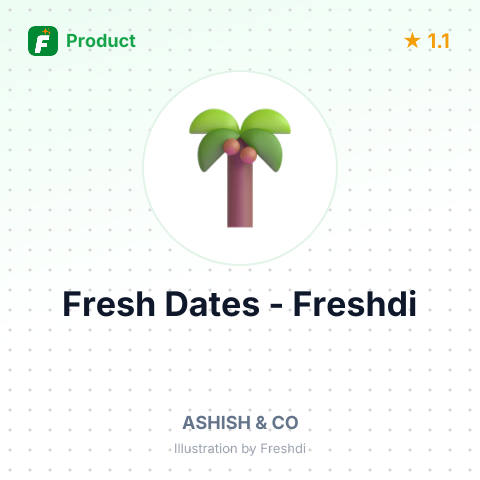 Fresh Dates – summary card, no photo uploaded yet