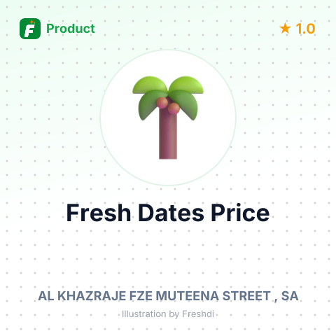Fresh Dates – summary card, no photo uploaded yet