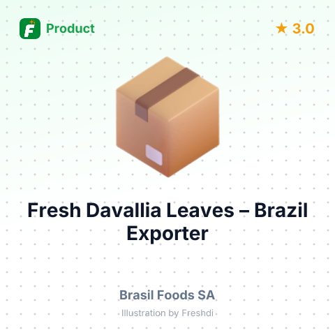 Fresh Davallia Leaves – summary card, no photo uploaded yet