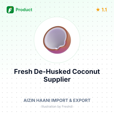 Fresh De-Husked Coconut – summary card, no photo uploaded yet