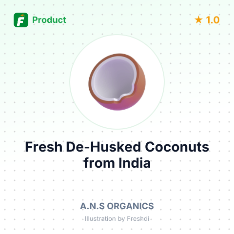 Fresh De-Husked Coconuts – summary card, no photo uploaded yet