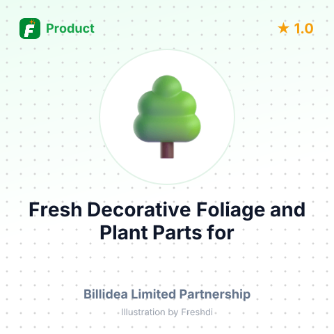 Fresh Decorative Foliage and Plant Parts for Bouquets – summary card, no photo uploaded yet