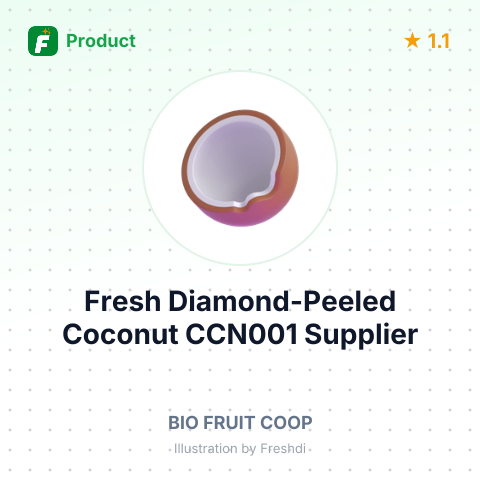Fresh Diamond-Peeled Coconut CCN001 – summary card, no photo uploaded yet