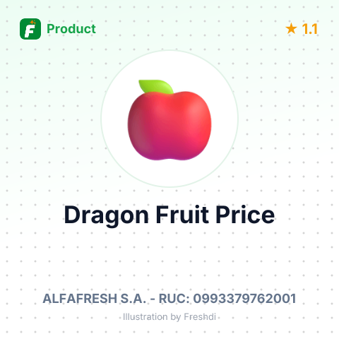 Fresh Dragon Fruit (Pitahaya) – summary card, no photo uploaded yet