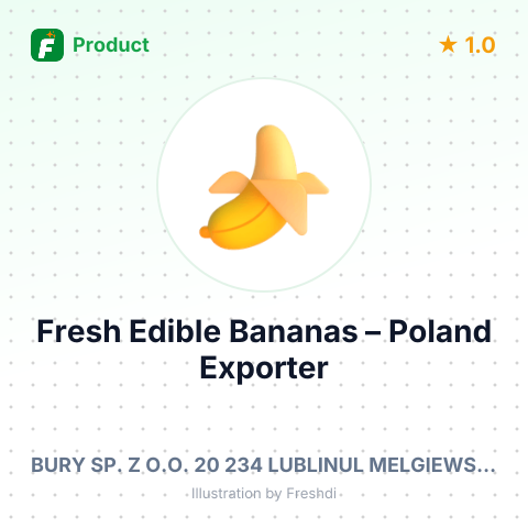 Fresh Edible Bananas (Musa Sapientum) – summary card, no photo uploaded yet