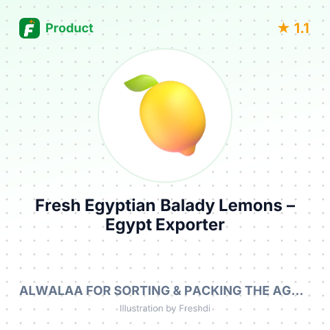 Fresh Egyptian Balady Lemons – product summary card, no photo uploaded yet