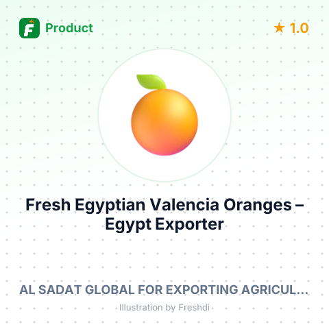 Fresh Egyptian Valencia Oranges – summary card, no photo uploaded yet