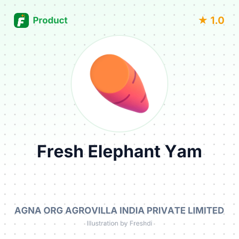 Fresh Elephant Yam – summary card, no photo uploaded yet