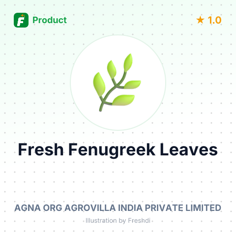 Fresh Fenugreek Leaves – summary card, no photo uploaded yet