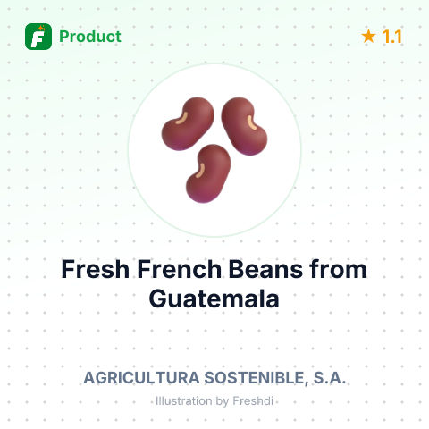 Fresh French Beans – summary card, no photo uploaded yet