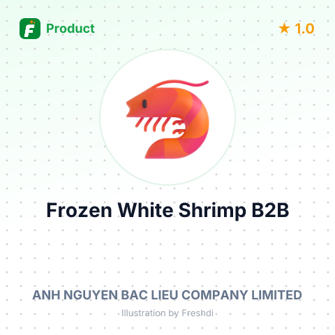 Fresh Frozen White Leg Shrimp, Headless, Peeled, Tail Left (NOBASHI) – summary card, no photo uploaded yet