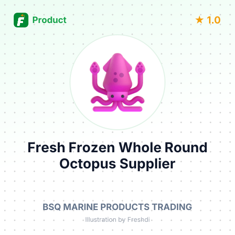 Fresh Frozen Whole Round Octopus – summary card, no photo uploaded yet