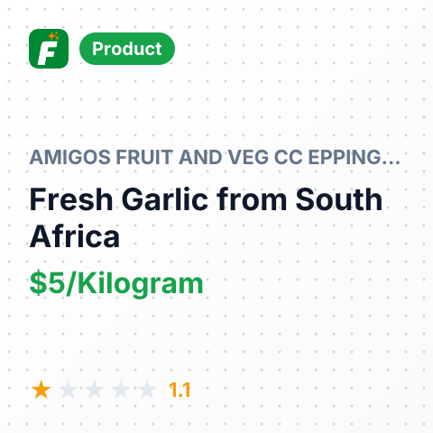 Fresh Garlic – summary card, no photo uploaded yet