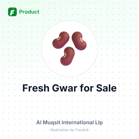 Fresh Gawar (Cluster Beans) – summary card, no photo uploaded yet