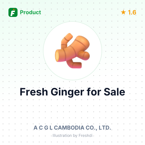 Fresh Ginger – summary card, no photo uploaded yet